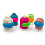 Maxbell 96pcs Mixed Silicone Thread Spool Huggers for Sewing Machine Accessories