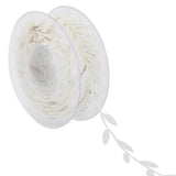 Maxbell 2Roll 15m Leaves Ribbon Trim Wreath for Wedding Wall Crafts Party Decor