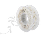 Maxbell 2Roll 15m Leaves Ribbon Trim Wreath for Wedding Wall Crafts Party Decor