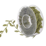 Maxbell 2Roll 15m Leaves Ribbon Trim Wreath for Wedding Wall Crafts Party Decor