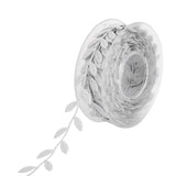 Maxbell 2pcs 15m Leaves Ribbon Trim Wreath for Wedding Wall Crafts Party Decoration