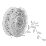 Maxbell 2pcs 15m Leaves Ribbon Trim Wreath for Wedding Wall Crafts Party Decoration