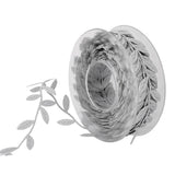 Maxbell 2pcs 15m Leaves Ribbon Trim Wreath for Wedding Wall Crafts Party Decoration