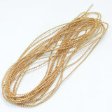 Maxbell 2Pcs 5 Meters Plastic Beads Beaded Ribbon Trim String for Wedding 15mm Gold