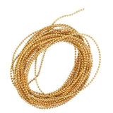 Maxbell 2Pcs 5 Meters Plastic Beads Beaded Ribbon Trim String for Wedding 15mm Gold