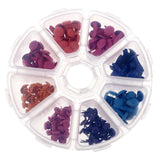 Maxbell 110pcs 7mm Brads & 90pcs 5mm Brads Mixed Color Metal Brad Paper Fastener for Scrapbooking Stamping Card Making Craft with Plastic Round Storage Box