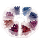 Maxbell 110pcs 7mm Brads & 90pcs 5mm Brads Mixed Color Metal Brad Paper Fastener for Scrapbooking Stamping Card Making Craft with Plastic Round Storage Box - Aladdin Shoppers