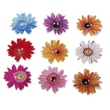 Maxbell 150Pcs Daisy Flower Wooden 2-holes Buttons for Crafts Scrapbooking 15mm 25mm
