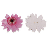 Maxbell 150Pcs Daisy Flower Wooden 2-holes Buttons for Crafts Scrapbooking 20mm 25mm
