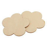 Maxbell Multiple Shape MDF Unfinished Wooden Pieces Blank Plaque Craft 8 Pieces