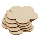 Maxbell Multiple Shape MDF Unfinished Wooden Pieces Blank Plaque Craft 8 Pieces