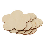 Maxbell Multiple Shape MDF Unfinished Wooden Pieces Blank Plaque Craft 8 Pieces