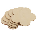 Maxbell Multiple Shape MDF Unfinished Wooden Pieces Blank Plaque Craft 8 Pieces