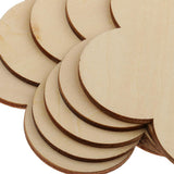 Maxbell Multiple Shape MDF Unfinished Wooden Pieces Blank Plaque Craft 8 Pieces