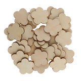 Maxbell Multiple Shape MDF Unfinished Wooden Pieces Blank Plaque DIY Craft 60 Pieces