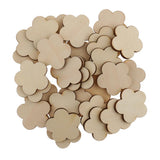 Maxbell Multiple Shape MDF Unfinished Wooden Pieces Blank Plaque DIY Craft 60 Pieces