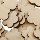 Maxbell Multiple Shape MDF Unfinished Wooden Pieces Blank Plaque DIY Craft 60 Pieces