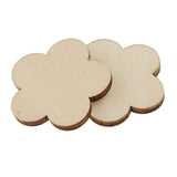 Maxbell Multiple Shape MDF Unfinished Wooden Pieces Blank Plaque DIY Craft 60 Pieces