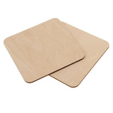Maxbell Multiple Shape MDF Unfinished Wooden Pieces Blank Plaque Craft 8 Pieces