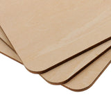 Maxbell Multiple Shape MDF Unfinished Wooden Pieces Blank Plaque Craft 8 Pieces