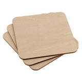 Maxbell Multiple Shape MDF Unfinished Wooden Pieces Blank Plaque Craft 8 Pieces