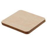 Maxbell Multiple Shape MDF Unfinished Wooden Pieces Blank Plaque Craft 8 Pieces