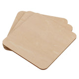 Maxbell Multiple Shape MDF Unfinished Wooden Pieces Blank Plaque Craft 8 Pieces