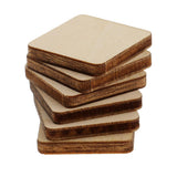 Maxbell Multiple Shape MDF Unfinished Wooden Pieces Blank Plaque DIY Craft 60 Pieces