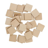 Maxbell Multiple Shape MDF Unfinished Wooden Pieces Blank Plaque DIY Craft 60 Pieces