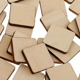Maxbell Multiple Shape MDF Unfinished Wooden Pieces Blank Plaque DIY Craft 60 Pieces