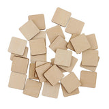 Maxbell Multiple Shape MDF Unfinished Wooden Pieces Blank Plaque DIY Craft 60 Pieces