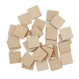 Maxbell Multiple Shape MDF Unfinished Wooden Pieces Blank Plaque DIY Craft 60 Pieces