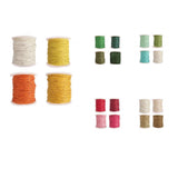 Maxbell 8 Rolls of 80 Meters Waxed Cotton Cord String Jewelry Making Accessories 1mm