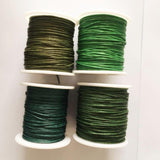 Maxbell 8 Rolls of 80 Meters Waxed Cotton Cord String Jewelry Making Accessories 1mm