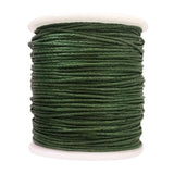 Maxbell 8 Rolls of 80 Meters Waxed Cotton Cord String Jewelry Making Accessories 1mm