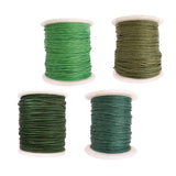 Maxbell 8 Rolls of 80 Meters Waxed Cotton Cord String Jewelry Making Accessories 1mm