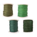 Maxbell 8 Rolls of 80 Meters Waxed Cotton Cord String Jewelry Making Accessories 1mm