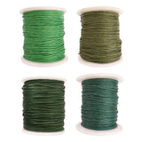 Maxbell 8 Rolls of 80 Meters Waxed Cotton Cord String Jewelry Making Accessories 1mm