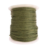 Maxbell 8 Rolls of 80 Meters Waxed Cotton Cord String Jewelry Making Accessories 1mm