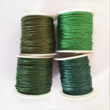 Maxbell 8 Rolls of 80 Meters Waxed Cotton Cord String Jewelry Making Accessories 1mm