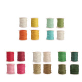 Maxbell 8 Rolls of 80 Meters Waxed Cotton Cord String Jewelry Making Accessories 1mm