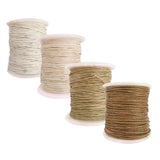 Maxbell 8 Rolls of 80 Meters Waxed Cotton Cord String Jewelry Making Accessories 1mm