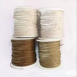 Maxbell 8 Rolls of 80 Meters Waxed Cotton Cord String Jewelry Making Accessories 1mm