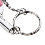 Maxbell Travel Bird Parrot Cage Carrier with Stand Perch Cup w/Key Ring Pendant Pink