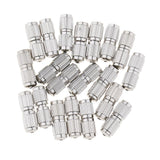 Maxbell 40pcs Copper Screw Clasps Jewelry Making Connector Hooks Linkers 2 Styles