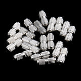 Maxbell 40pcs Copper Screw Clasps Jewelry Making Connector Hooks Linkers 2 Styles