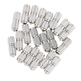 Maxbell 40pcs Copper Screw Clasps Jewelry Making Connector Hooks Linkers 2 Styles