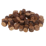 Maxbell 50 Pieces Natural Wood Round Log Slices Discs and 60 Pieces Wooden Numbers