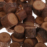Maxbell 50 Pieces Natural Wood Round Log Slices Discs and 60 Pieces Wooden Numbers