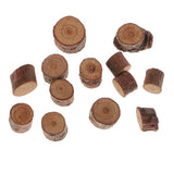 Maxbell 50 Pieces Natural Wood Round Log Slices Discs and 60 Pieces Wooden Numbers